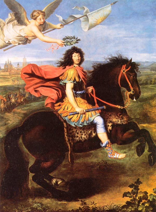 Louis XIV at Maastricht, 1673, by Pierre Mingard; this shows the importance Louis attached to the propaganda value of siege warfare.