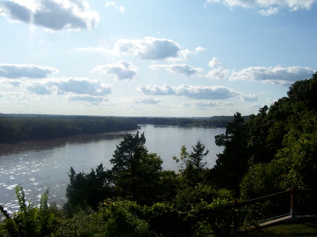 Missouri River near Rocheport, Missouri