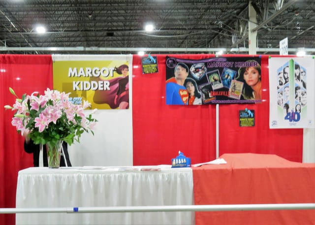 Flowers for Kidder at the Motor City Comic Con in May 2018, where she was scheduled to appear several days after her death