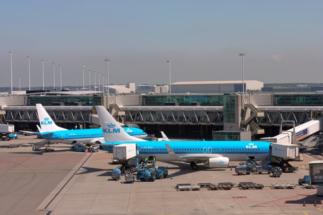 Amsterdam Airport Schiphol ranks as Europe's third-busiest airport for passenger traffic.