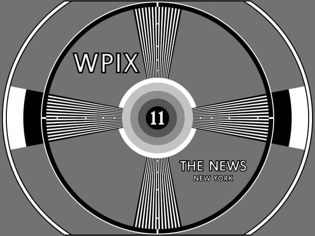 An early WPIX test pattern, 1948, 1949 to 1976.