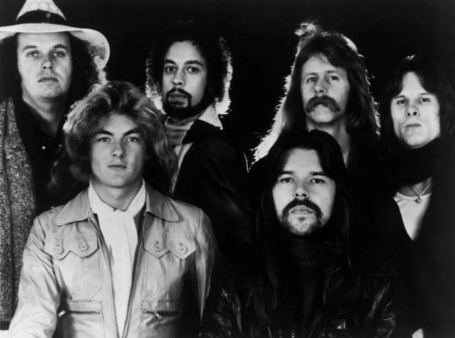 Seger (bottom right) and the Silver Bullet Band in 1977.