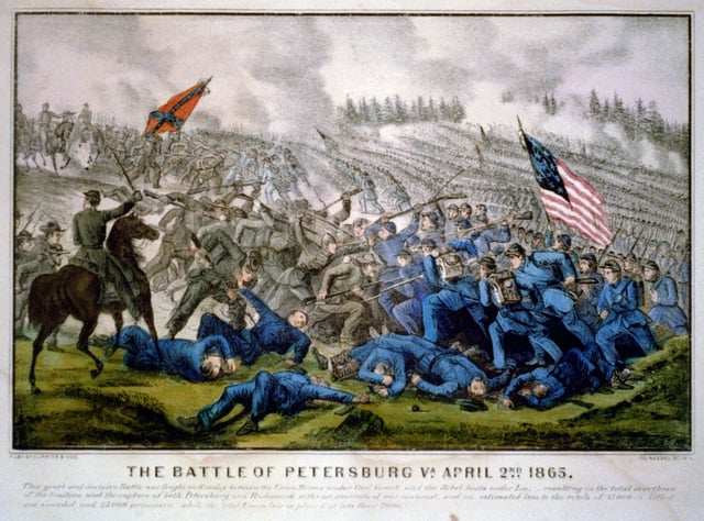 A bayonet charge during the American Civil War