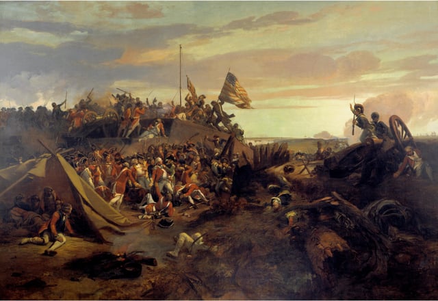 The Storming of Redoubt #10, an 1840 painting by Eugene Lami