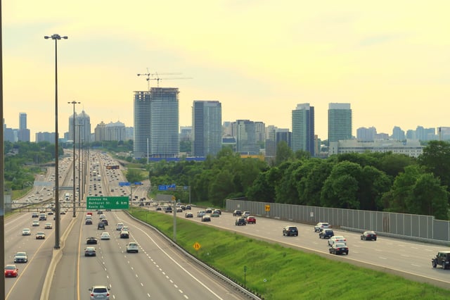 Highway 401 is a 400-series highway that passes west to east through Greater Toronto. Toronto's portion of Highway 401 is the busiest highway in North America.