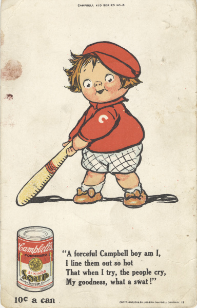 An advertisement for Campbell's canned soup, circa 1913