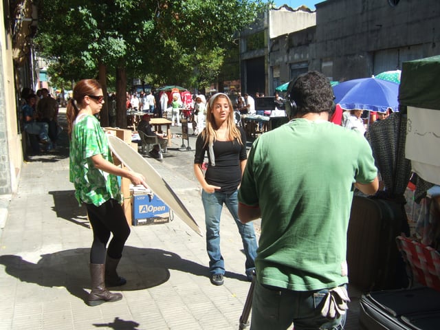TV reporter in Montevideo