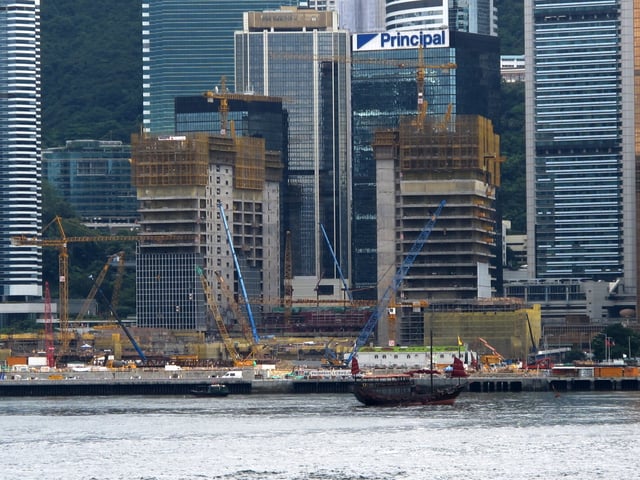 The new Central Government Offices under construction in June 2010.