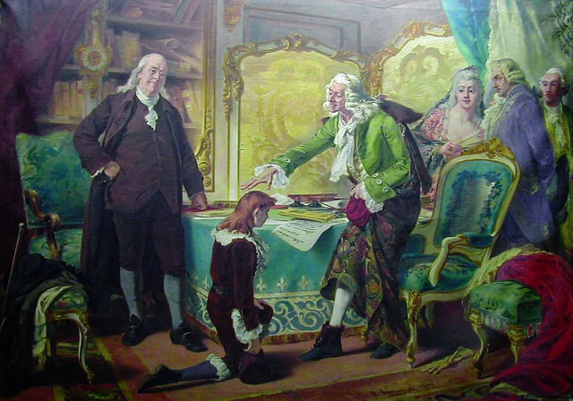 Voltaire blessing Franklin's grandson, in the name of God and Liberty, by Pedro Américo, 1889-90