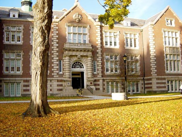 Rockefeller Hall, built in 1897, is home to the departments of Political Science, Philosophy, and Mathematics.