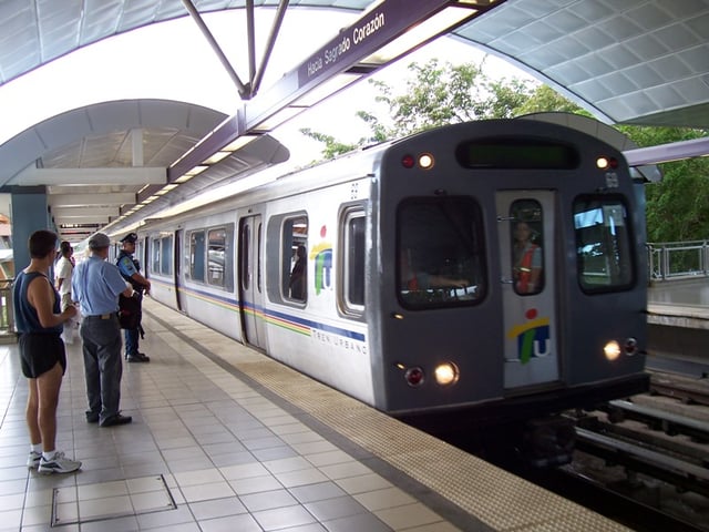 The Tren Urbano system at Bayamón Station