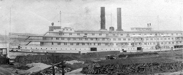 The American receiving ship C. W. Morse during World War I