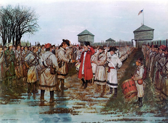 Hamilton surrenders at Vincennes, February 29, 1779