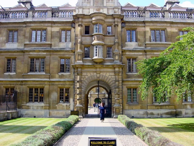 The front of Clare College