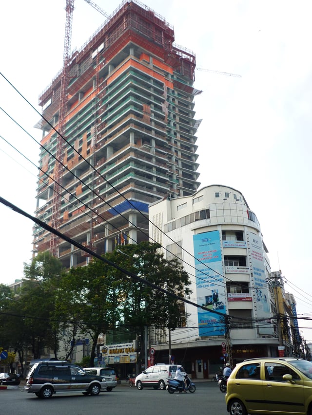 formerly First Embassy building (the front white one) in 2011