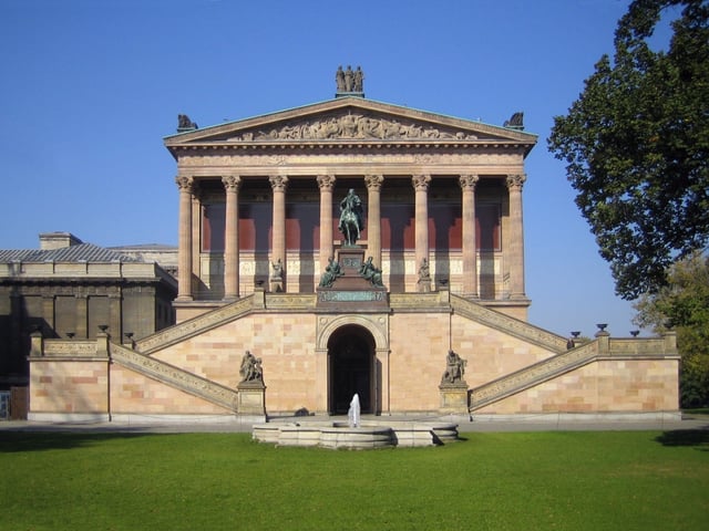 The Alte Nationalgalerie is part of the Museum Island, a UNESCO World Heritage Site