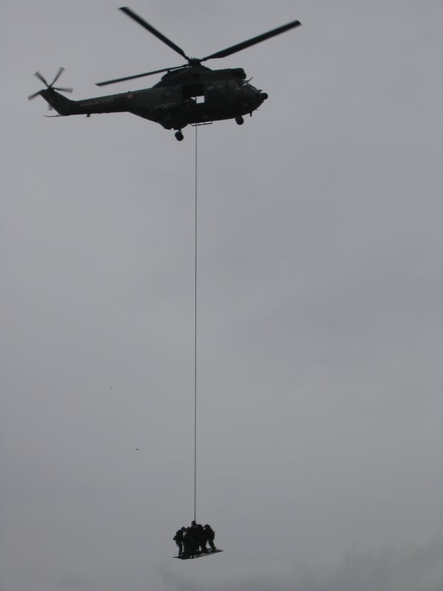 Helicopter demo using ESCAPE, a device designed by the group