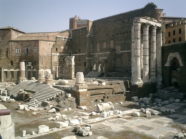 Remains of the Temple of Mars Ultor in the Forum of Augustus, Rome