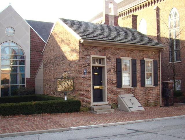 Historic Henry Clay law office in downtown Lexington