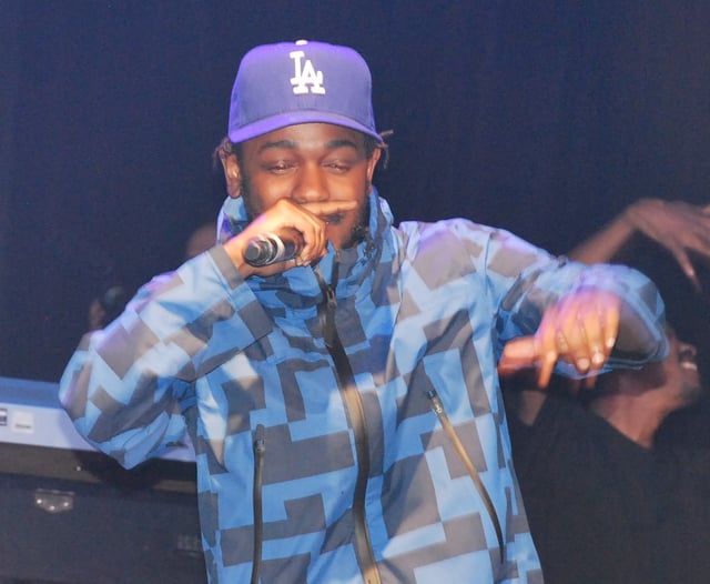 Lamar performing in 2015 at the Hollywood Palladium during a pre-Grammy concert.