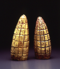 Gold maize. Moche culture 300 A.D., Larco Museum, Lima, Peru