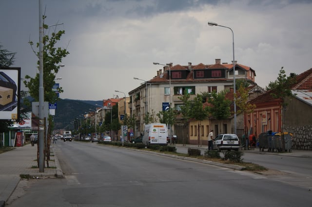 A street in Nikšić