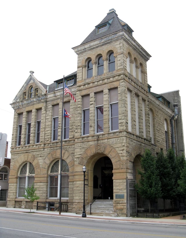 Soldiers & Sailors Memorial Building, founded in 1889 houses the Mansfield Memorial Museum.
