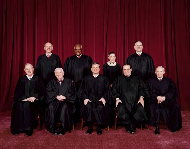 The justices who decided Heller