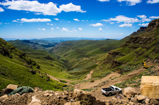 Sani Pass on the South African border is a popular tourist attraction.