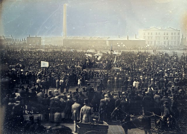 Chartist meeting on Kennington Common 10 April 1848