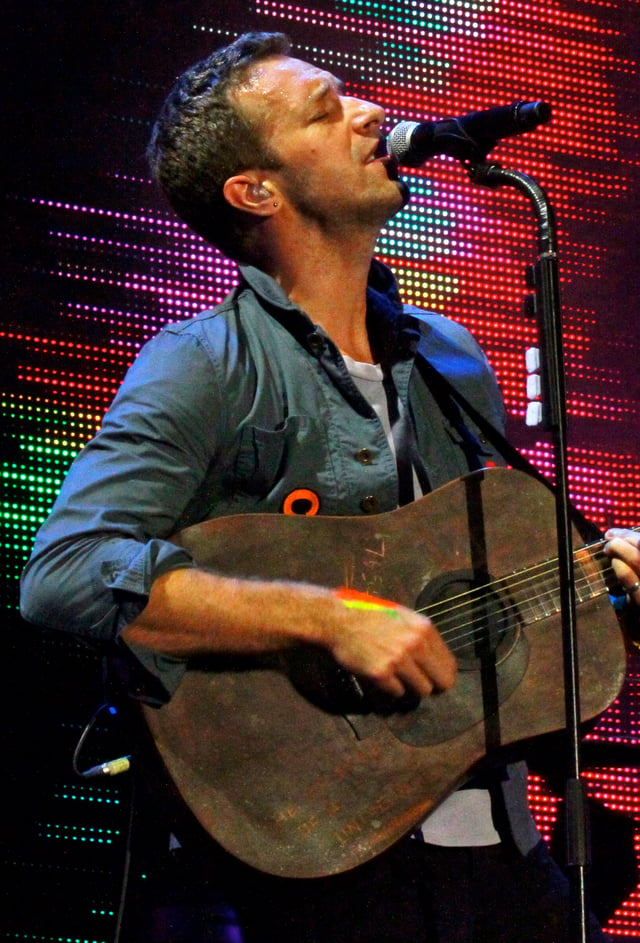 Chris Martin, lead singer of Coldplay