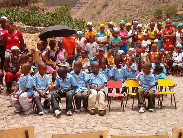 A kindergarten graduation in Santiago island