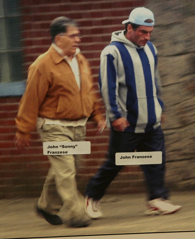 Franzese and his son in 2005.