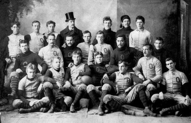 Oberlin's football team in 1892