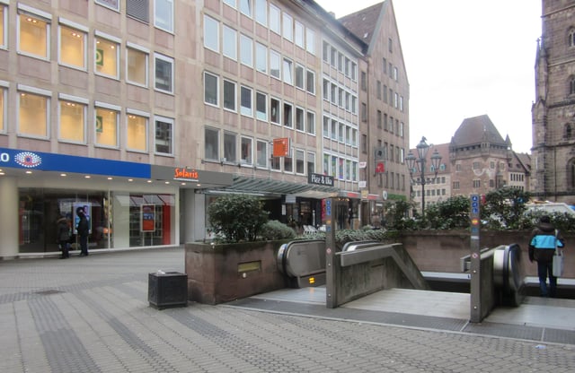 A subway station in Nuremberg.