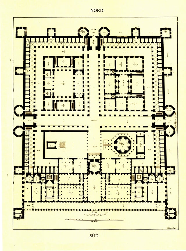 Floor plan of Diocletian's palace