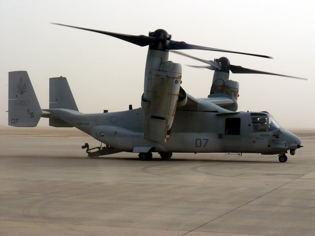A MV-22 of VMM-162 in Iraq, 2008