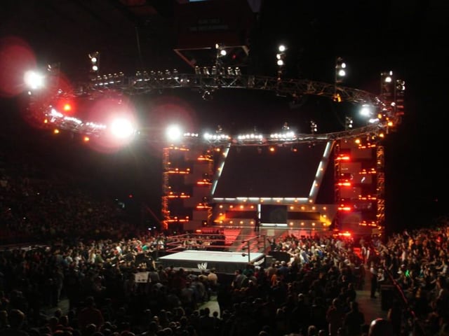 The USA Network version of the Raw modern titantron set that was used from October 3, 2005 – January 14, 2008