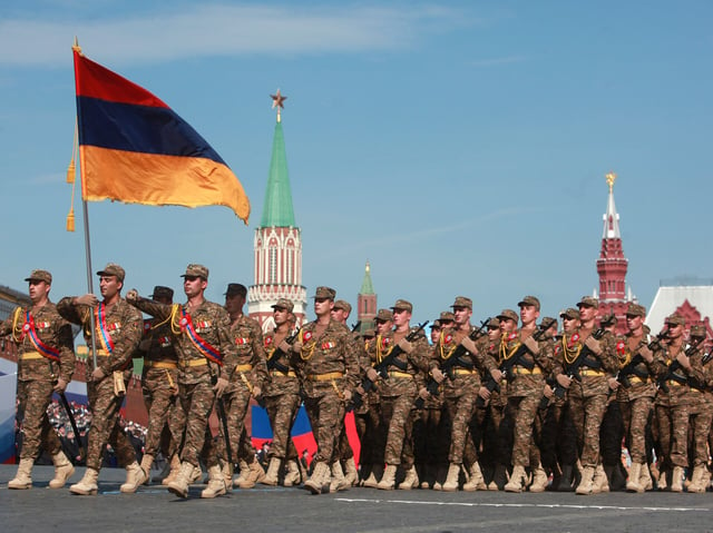Armenian soldiers at the 2010 Moscow Victory Day Parade