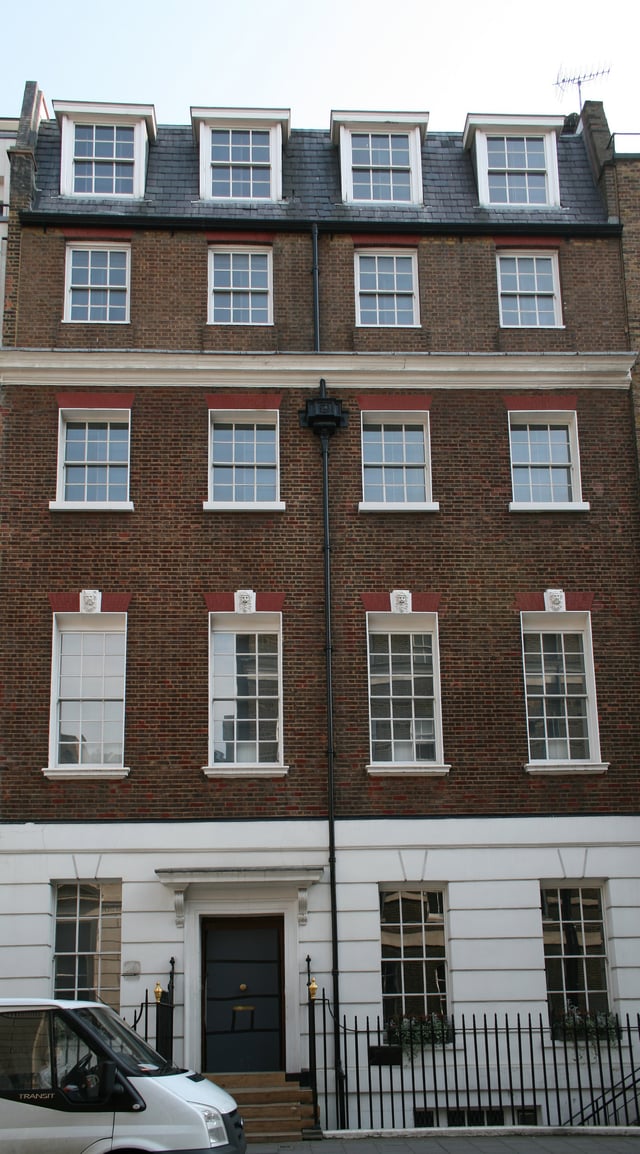 Apple Corps building at 3 Savile Row, site of the Let It Be rooftop concert