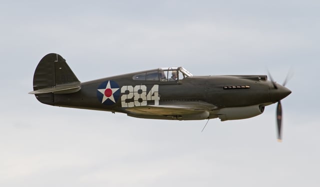 P-40B G-CDWH at Duxford 2011. It is the only airworthy P-40B in the world and the only survivor from the Pearl Harbor attack.