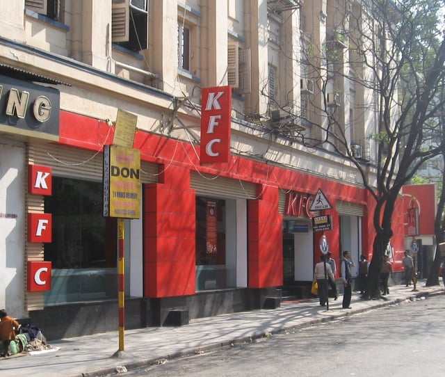 KFC outlet on Middleton Row in Kolkata