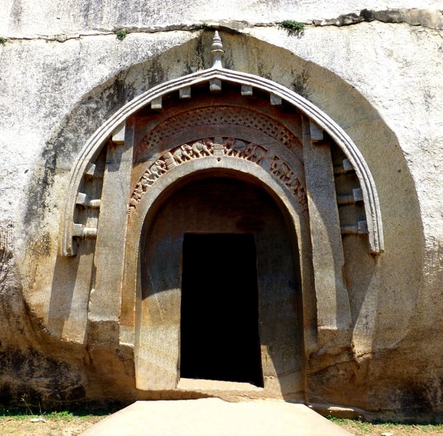 The Mauryan carved door of Lomas Rishi, one of the Barabar Caves, c. 250 BCE.