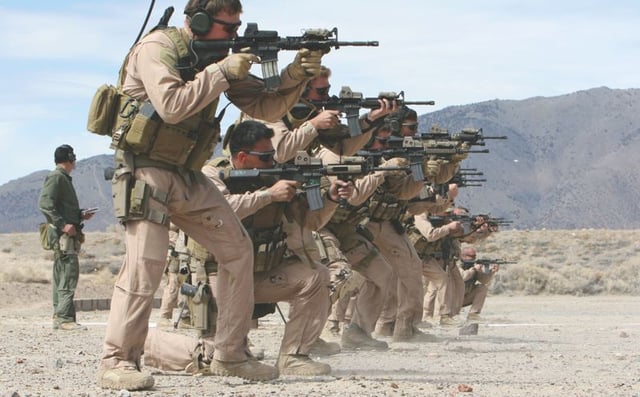 Marine Raiders conduct CQB training