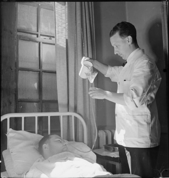 A nurse at Runwell Hospital, Wickford, Essex, in 1943