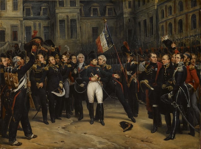 Napoleon's farewell to his Imperial Guard, 20 April 1814