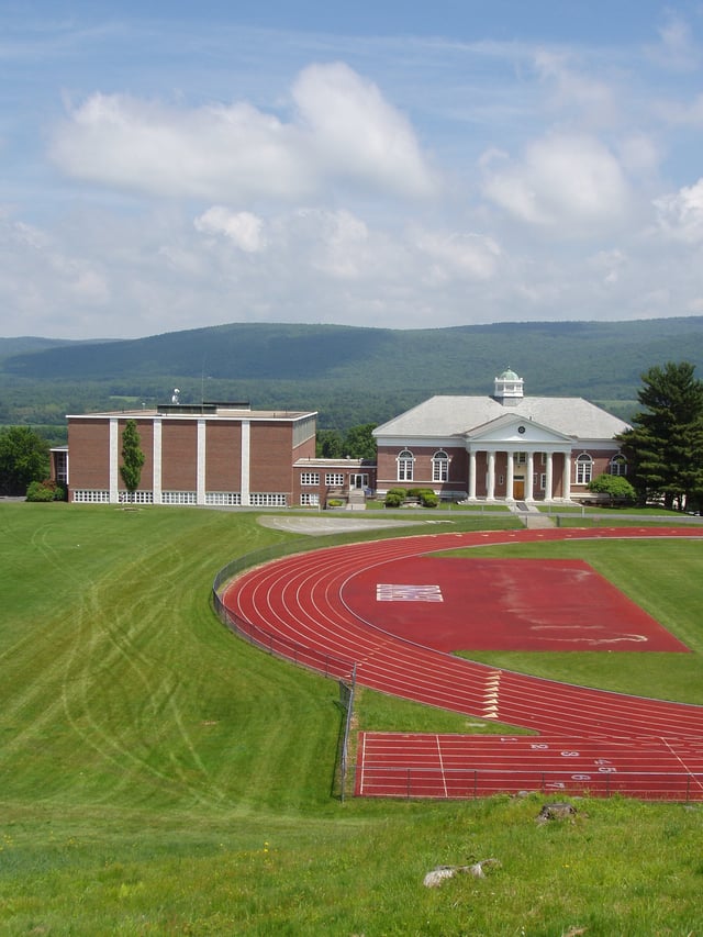 View of James and Forslund Gymnasiums