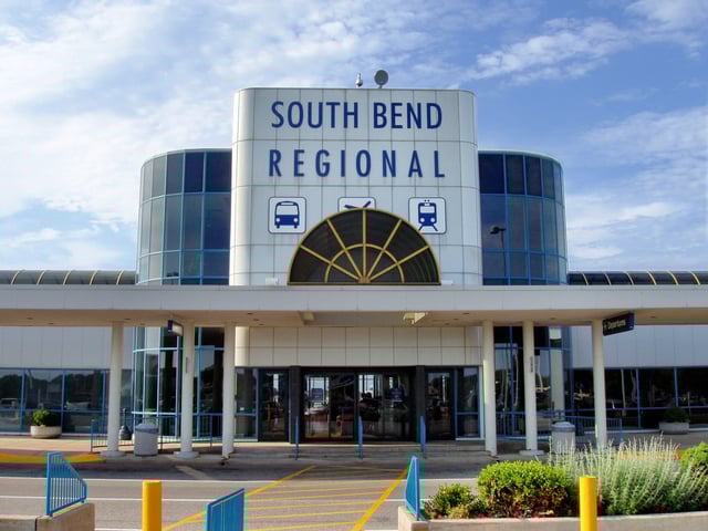 South Bend Regional Airport in 2005; since renamed to South Bend International Airport.