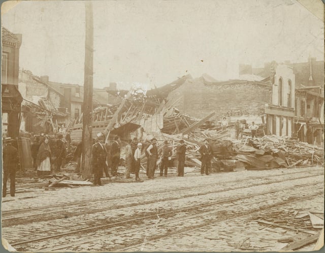 South Broadway after a May 27, 1896, tornado