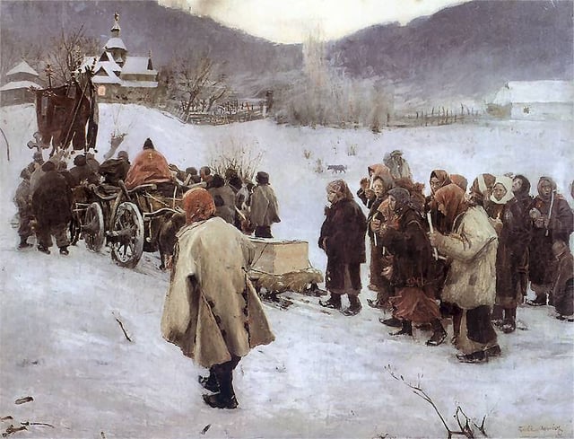 Funeral in Galicia by Teodor Axentowicz, 1882